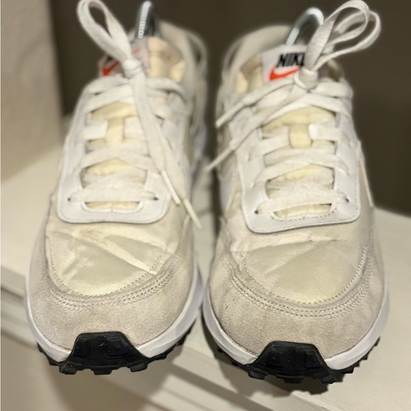 Nike Waffle Debut Shoes Womens Size 8.5 White Black Waffle Sole Suede DH9523-100 - Picture 10 of 11